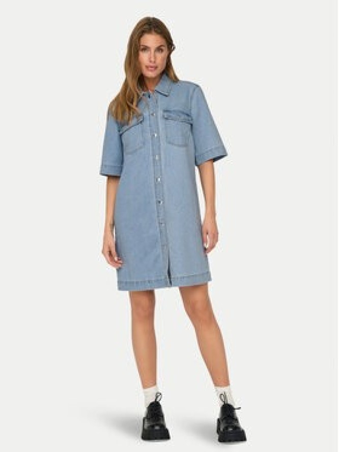 ONLY Sukienka jeansowa Belle 15324384 Niebieski Regular Fit