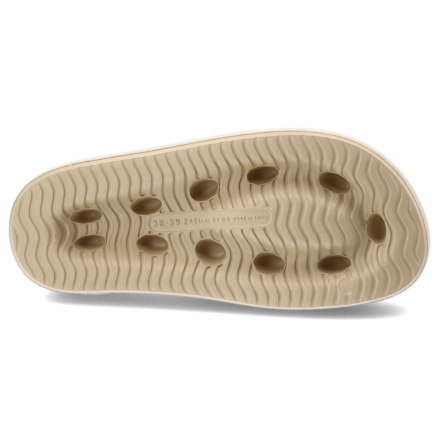 Beżowe Klapki Filippo Wygodne Obuwie Damskie