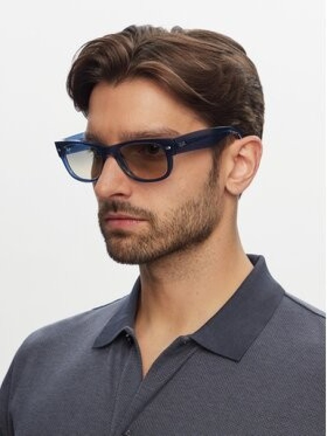 Ray-Ban Okulary przeciwsłoneczne Mega Wayfarer II 0RB0832S 684532 Granatowy
