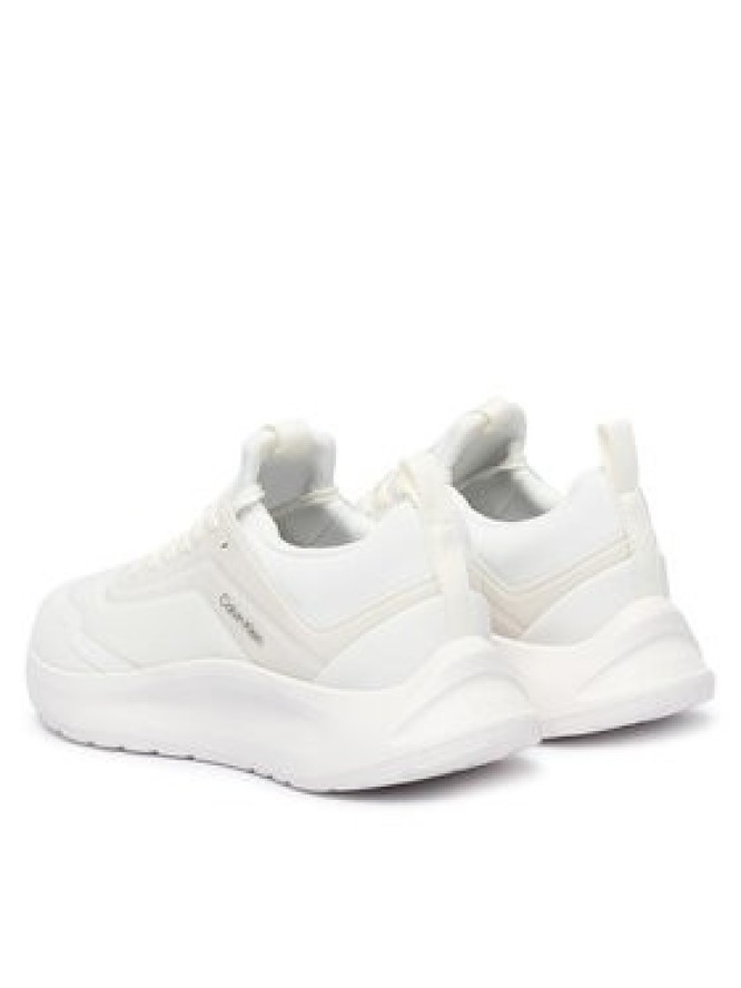 Calvin Klein Sneakersy Light Eva Run Laceup Sock Jelly HW0HW03434 Biały
