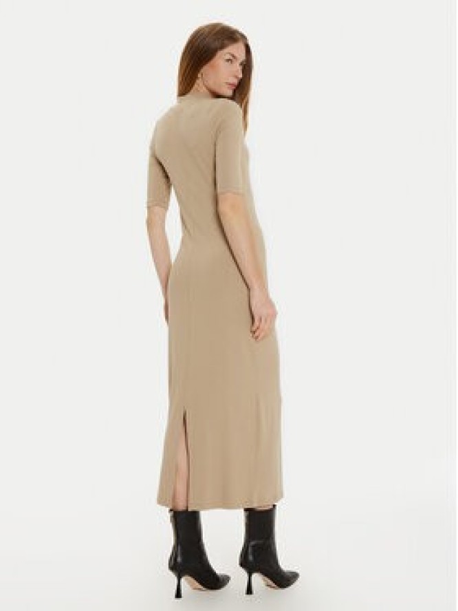 Tommy Hilfiger Sukienka codzienna WW0WW44430 Beżowy Slim Fit