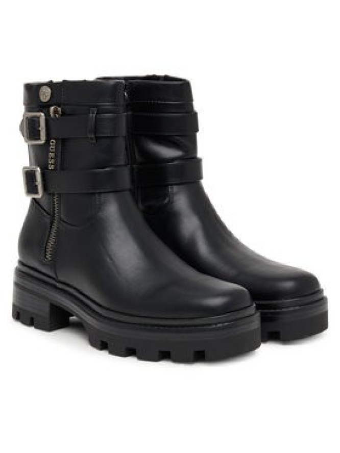 Guess Botki FLFLYN ELE10 Czarny