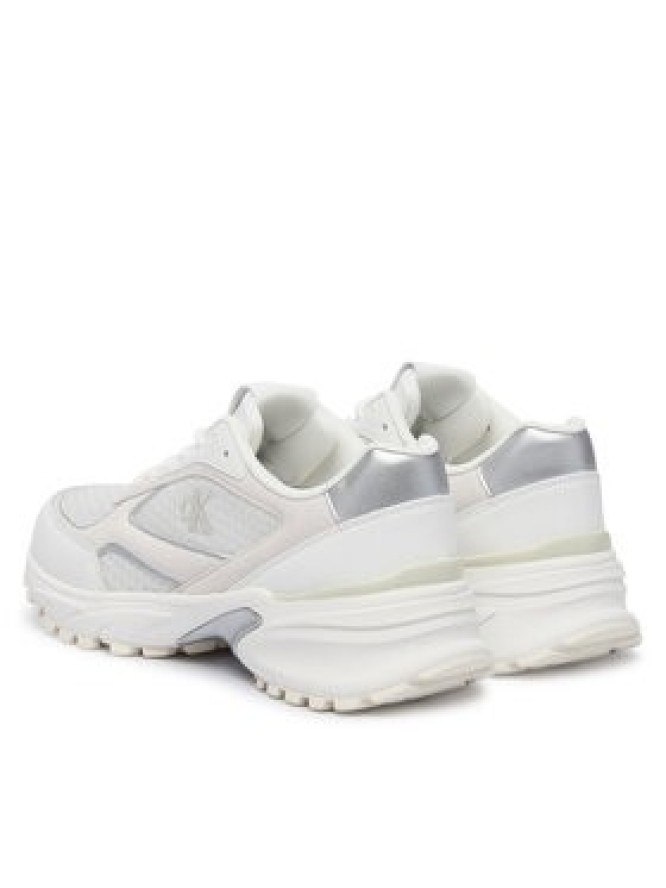 Calvin Klein Sneakersy Hike Runner Mesh Mix Met Mg YW0YW02009 Biały