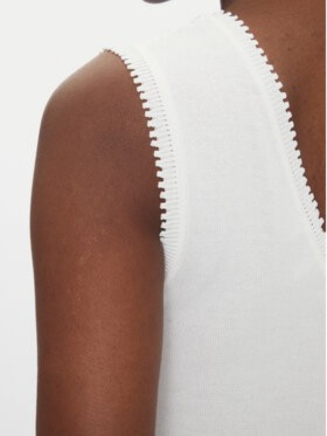 Morgan Top 242-MUSHU Biały Slim Fit