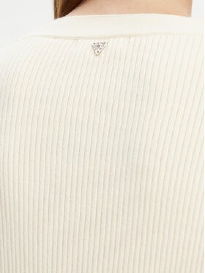 Guess Kardigan W5YR07 Z2ZK2 Écru Relaxed Fit