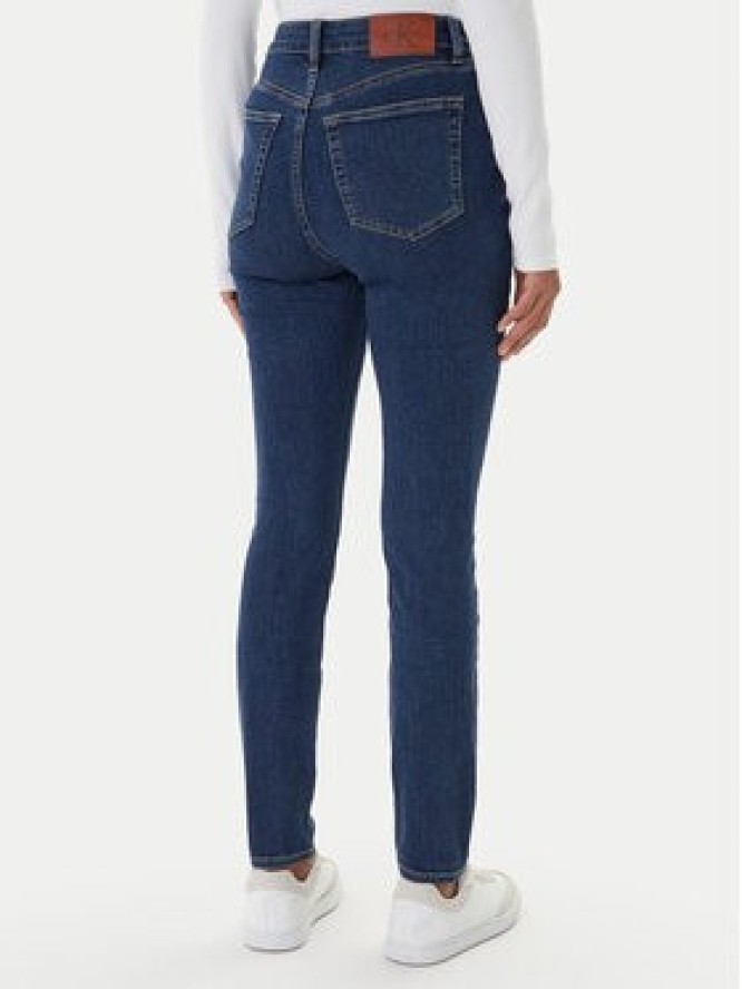 Calvin Klein Jeans Jeansy LV047E611G Granatowy Skinny Fit