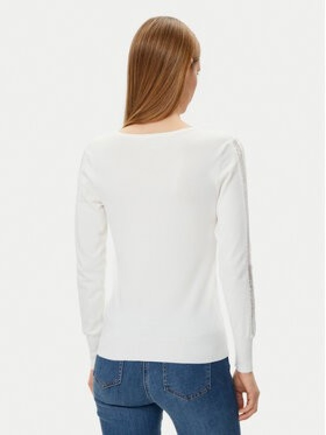 Morgan Sweter 251-MIELO Biały Slim Fit