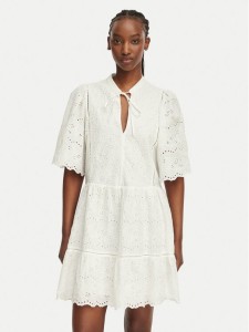 BOSS Sukienka letnia C_Denvita 50559091 Biały Regular Fit