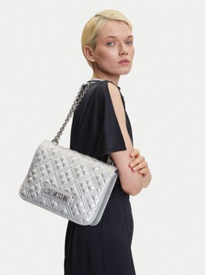 LOVE MOSCHINO Torebka JC4000PP1MLA196B Srebrny