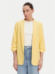 Pieces Marynarka Bosella 17090996 Żółty Regular Fit