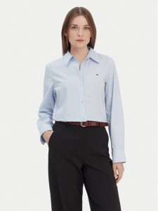 Tommy Hilfiger Koszula Ess WW0WW47169 Błękitny Regular Fit