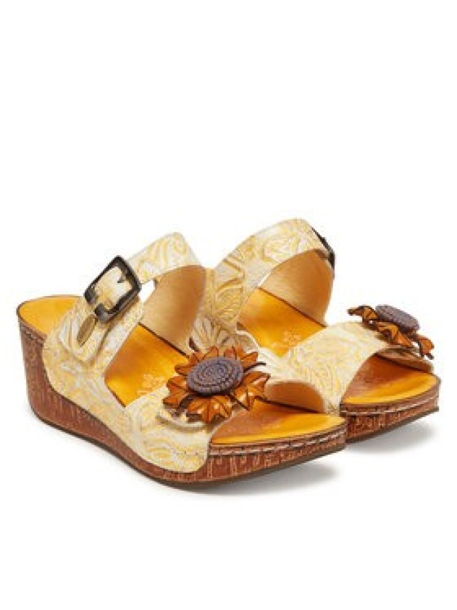 Laura Vita Klapki Dino 31 Żółty