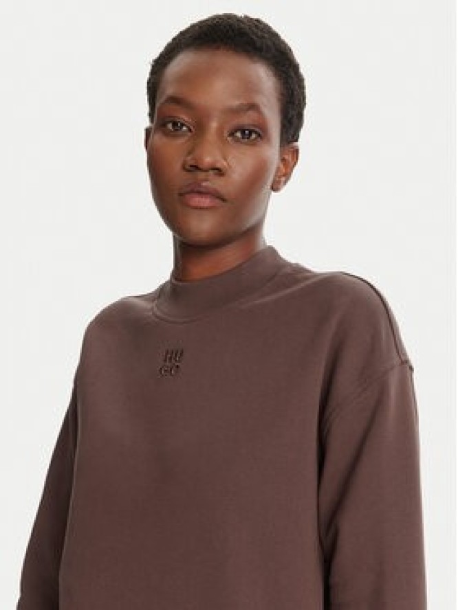 HUGO Bluza Daxandria 50527463 Brązowy Relaxed Fit