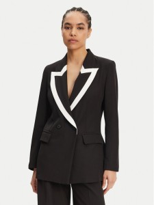 Maryley Marynarka 25EB189/43NB Czarny Regular Fit