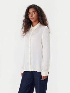 Guess Koszula W5YH1A WHCR2 Écru Regular Fit