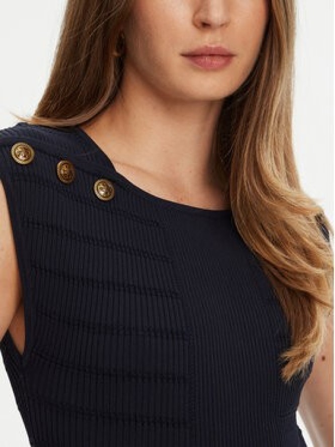 Guess Bluzka W5YR12 Z0130 Granatowy Regular Fit