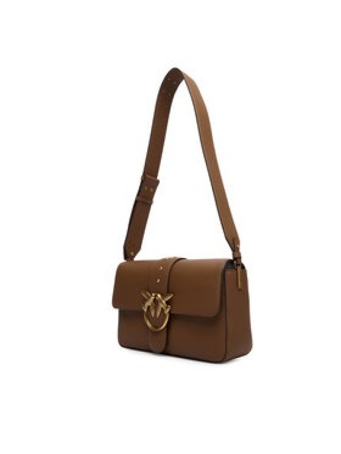 PINKO Torebka Love One Classic Slouchy Fl PLTT 104524 A2OX Brązowy
