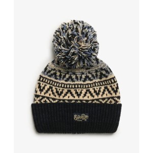 Czapka dzianinowa z wzorem dla kobiet Superdry