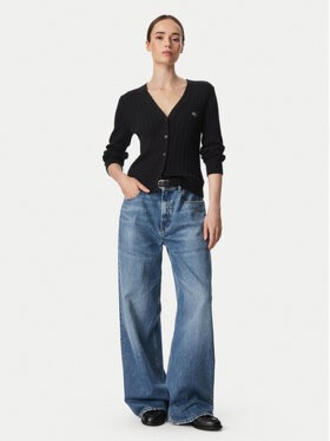 Calvin Klein Jeans Kardigan LV047H305G Czarny Regular Fit