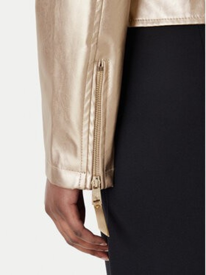 Rinascimento Kurtka z imitacji skóry CFC0124665003 Złoty Regular Fit