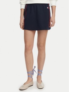 Tommy Jeans Spódnica mini Badge DW0DW22589 Granatowy Regular Fit