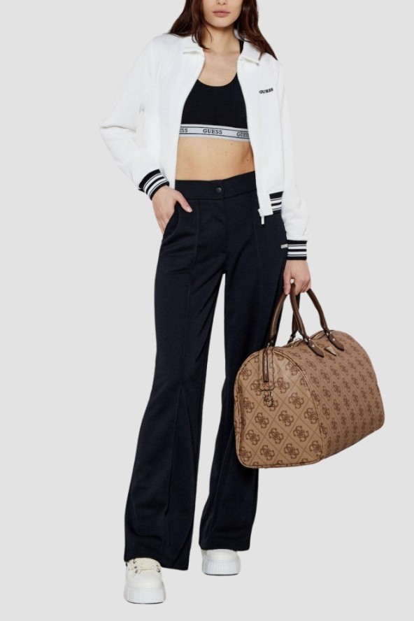 GUESS Czarny damski top sportowy Aline, Rozmiar M