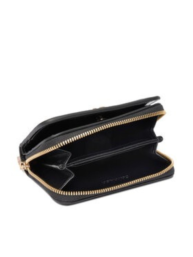 Calvin Klein Portfel Ck Croc Medium Flap Zip Around LV04F1095G Czarny