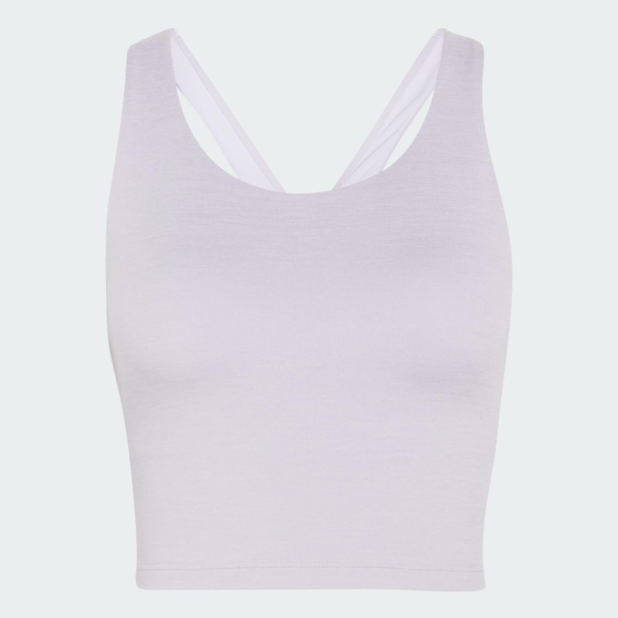 Top z wbudowanym biustonoszem adidas All Me Medium Support