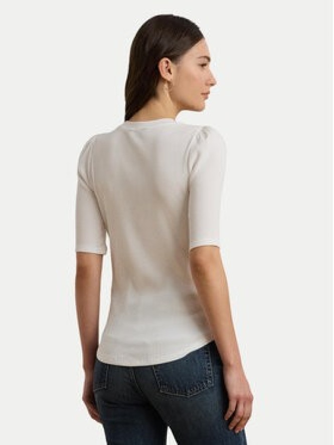 LAUREN RALPH LAUREN Bluzka 200902618006 Biały Slim Fit