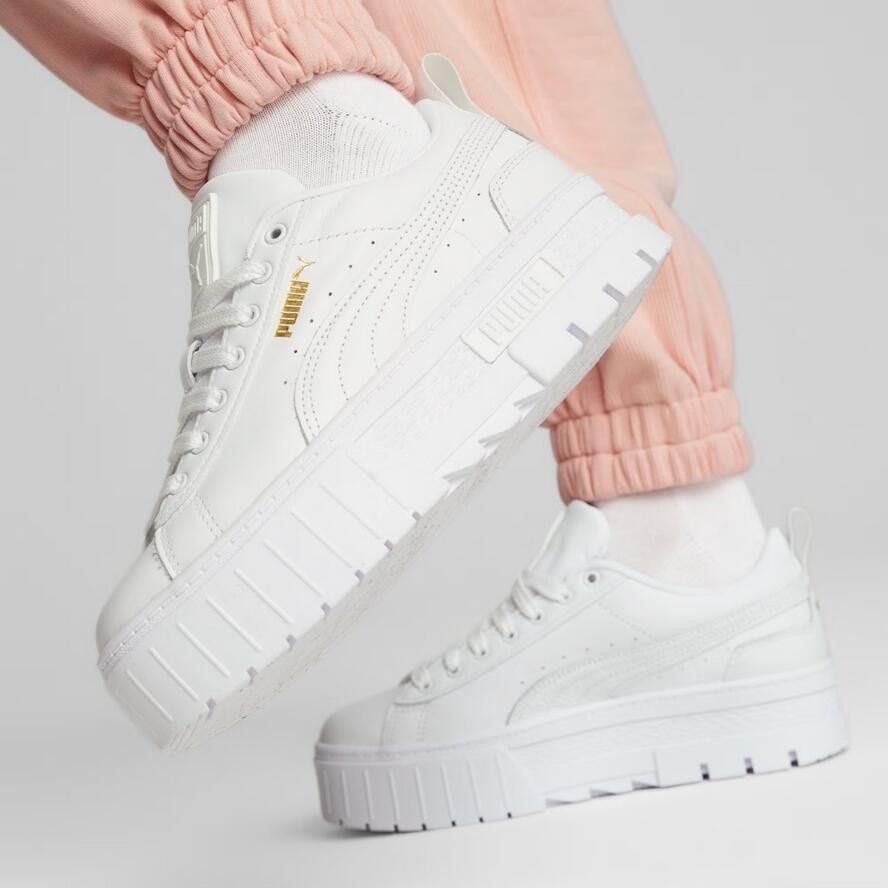 Buty damskie sneakersy sportowe skórzane na platformie PUMA MAYZE CLASSIC WNS 38