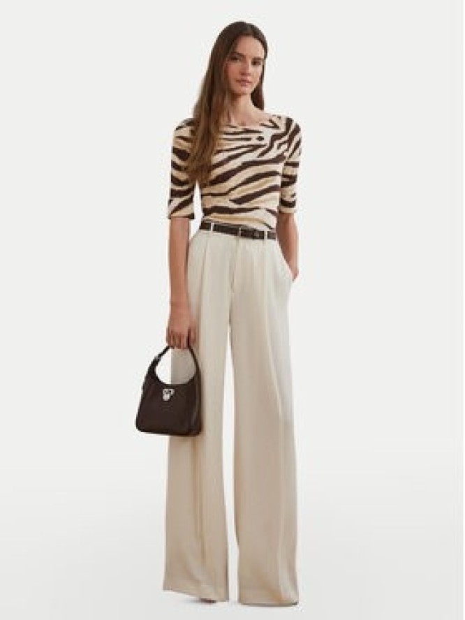 LAUREN RALPH LAUREN Bluzka 200971095001 Beżowy Slim Fit
