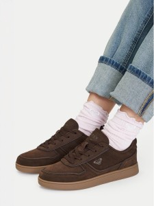 Roxy Sneakersy EOBR-RLY-2606 Brązowy ciemny