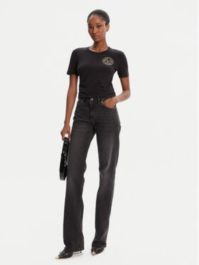 Versace Jeans Couture T-Shirt 79HAHT01 CJ03T Czarny Regular Fit