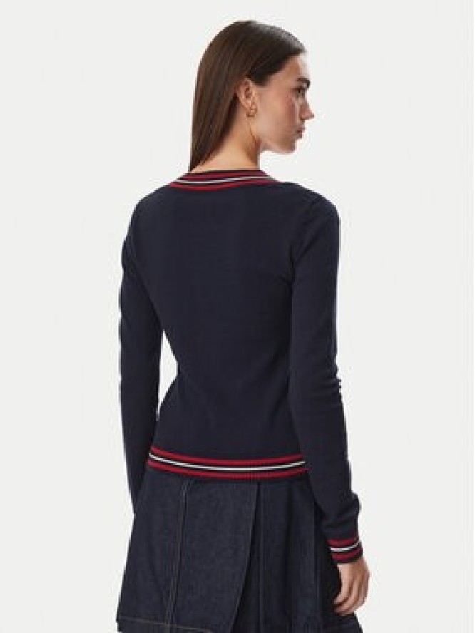 Guess Sweter W6BR89 Z2276 Granatowy Regular Fit