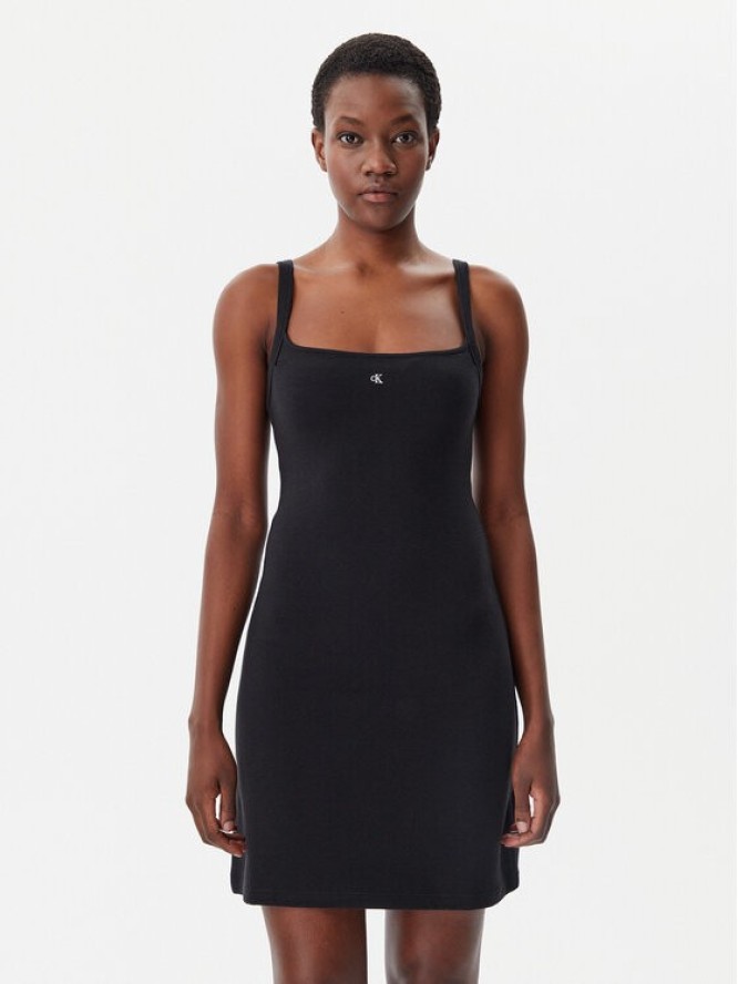 Calvin Klein Jeans Sukienka letnia J20J225272 Czarny Slim Fit