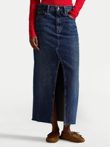 Polo Ralph Lauren Spódnica jeansowa 211A95501001 Granatowy Regular Fit
