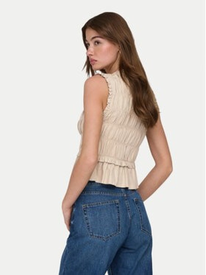 ONLY Bluzka Goa 15363693 Beżowy Regular Fit