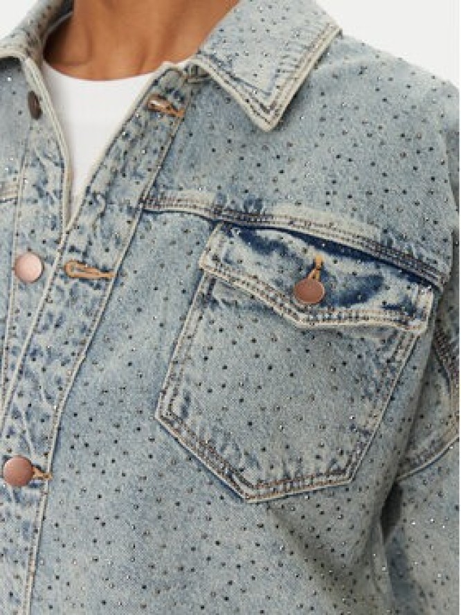 Guess Kurtka jeansowa W5GN90 D5LQ2 Niebieski Regular Fit