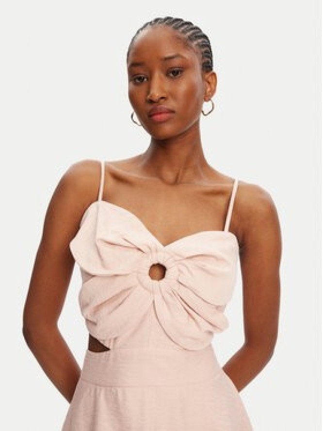 ACCESS FASHION Sukienka wieczorowa 53-3365-139 Beżowy Slim Fit