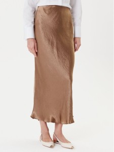 Marella Spódnica midi Pomez 2525106041 Brązowy Regular Fit