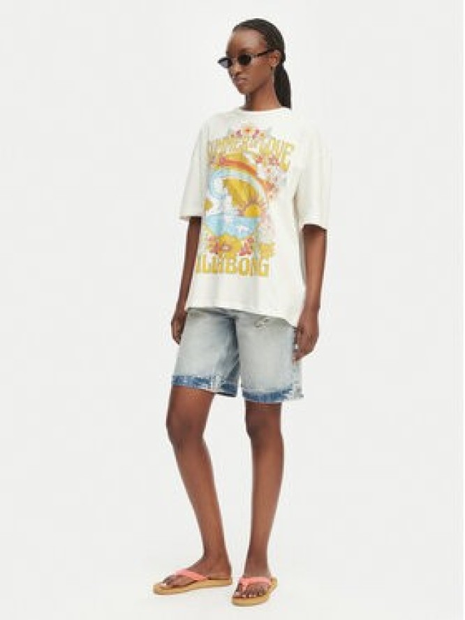 Billabong T-Shirt Summer Of Love EBJZT00592 Biały Loose Fit