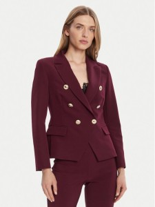 Rinascimento Marynarka CFC0126227003 Bordowy Slim Fit