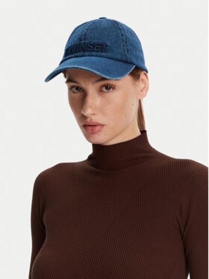 TWINSET Czapka z daszkiem 251LL5BAA Niebieski