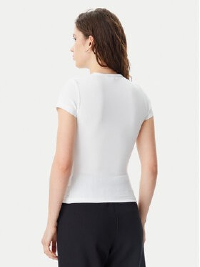 Tommy Jeans T-Shirt Badge DW0DW17881 Biały Slim Fit