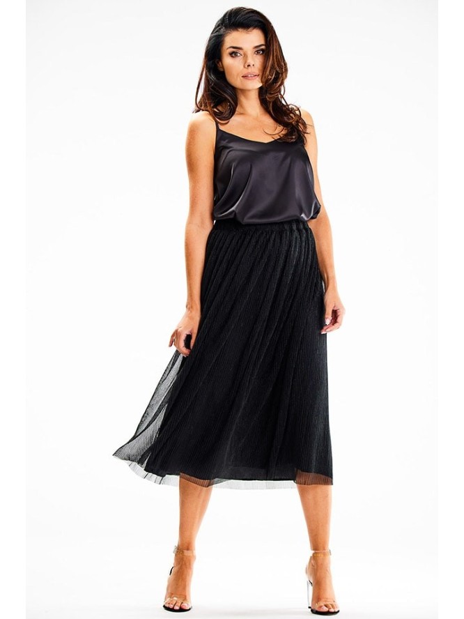 Awama Spódnica w kolorze czarnym rozmiar: L/XL