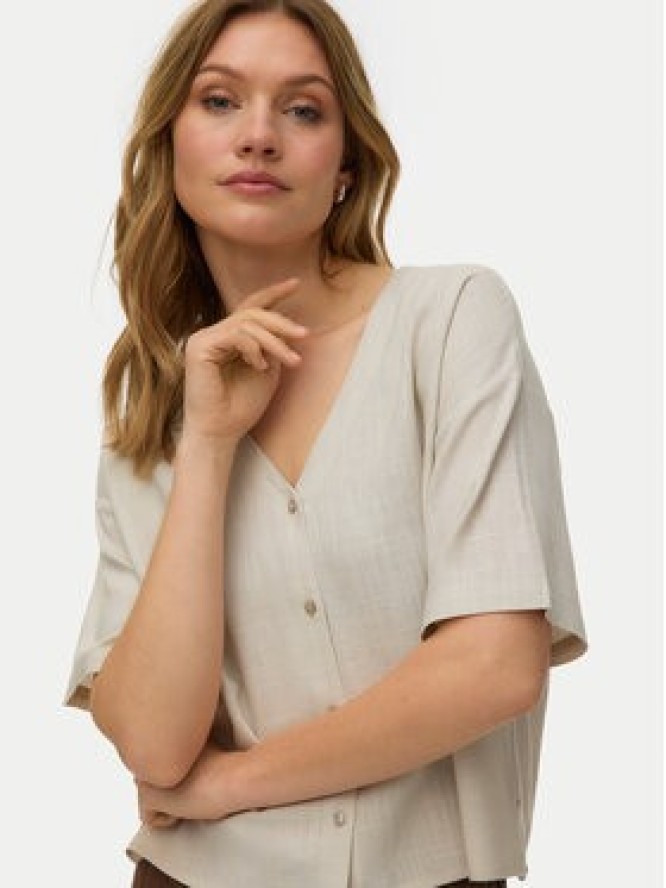 Vero Moda Koszula Rosie 10346914 Beżowy jasny Loose Fit