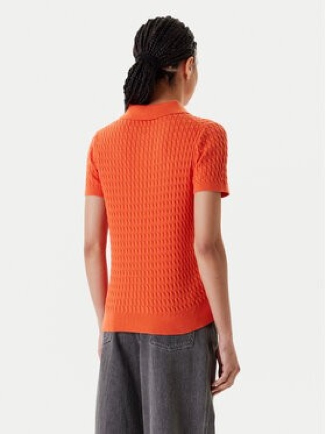 Tommy Hilfiger Sweter Fine WW0WW41474 Pomarańczowy Regular Fit