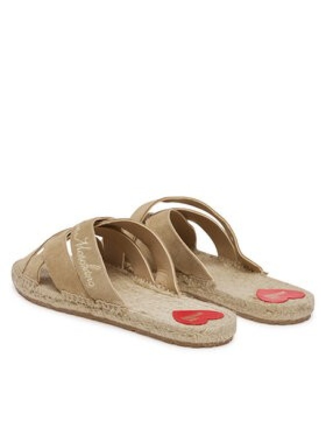 LOVE MOSCHINO Klapki JA28362G0MIG0104 Beżowy
