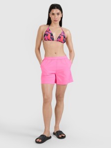 4F Spodenki plażowe damskie - różowe XXL