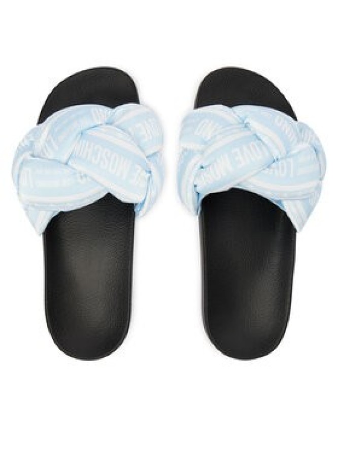 LOVE MOSCHINO Klapki JA28312G0OIW370A Niebieski jasny